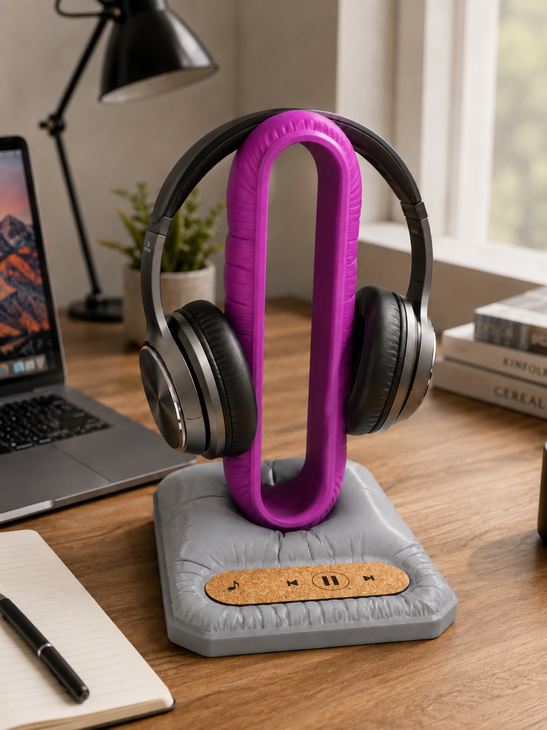 Inflated headphone